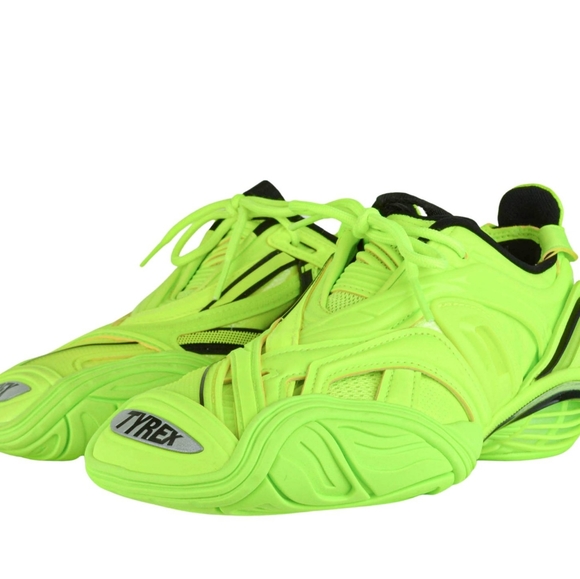 Nib sz 35(5) Balenciaga Tyrex mesh and leather sneakers - Picture 4 of 4